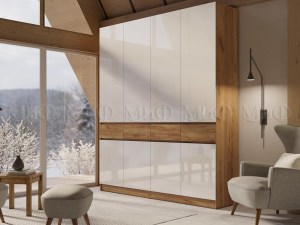 Роджина Шкаф 4-х створчатый с ящиками (Миф)